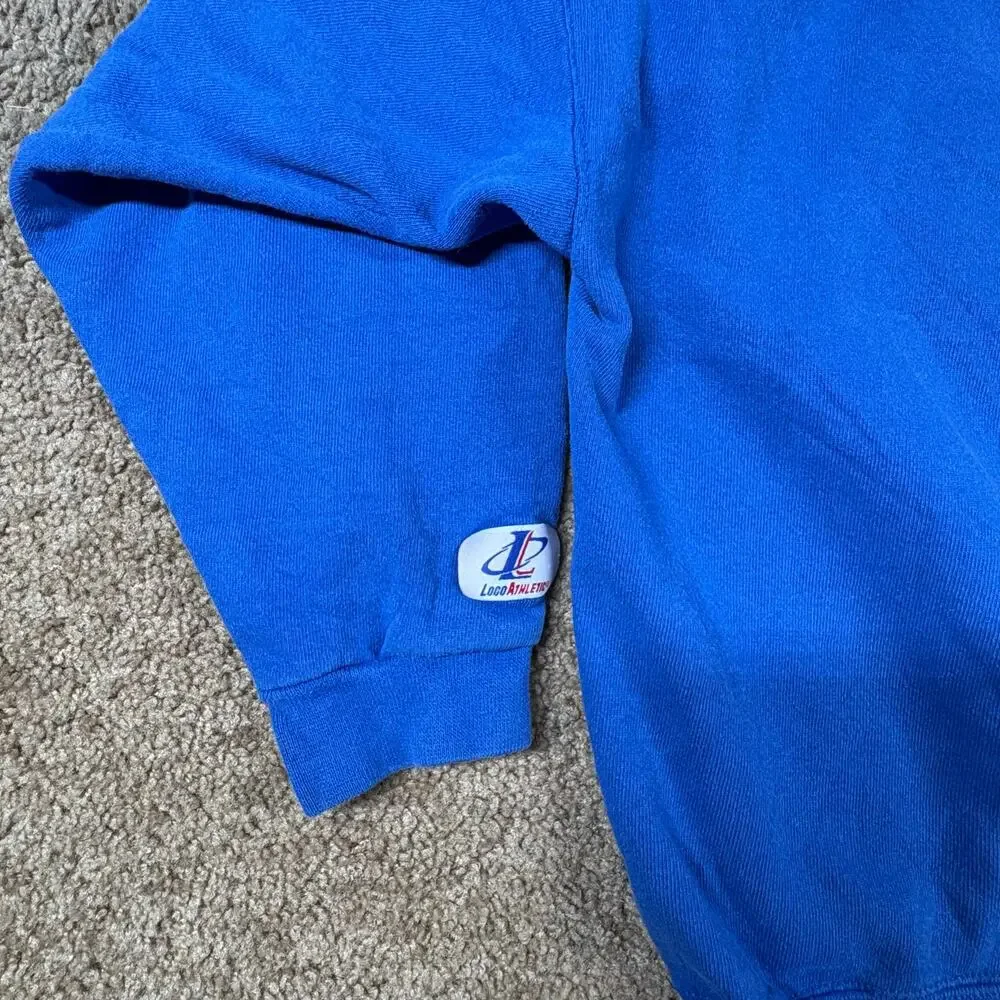Vintage 90s Florida Gators Blue Sweatshirt Cut Collar Football Mens Sz L